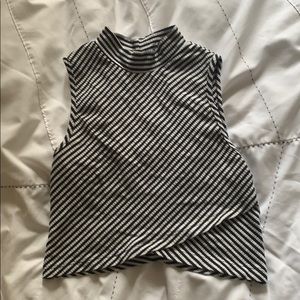 Free people B&W cropped top